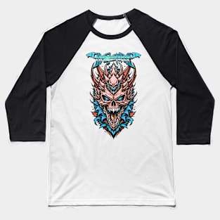 DF Dragon Skull Head II Baseball T-Shirt